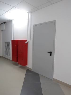 Дверь серого цвета