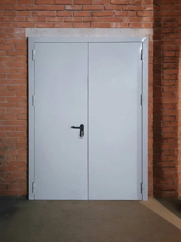 Фото двупольных противопожарных дверей